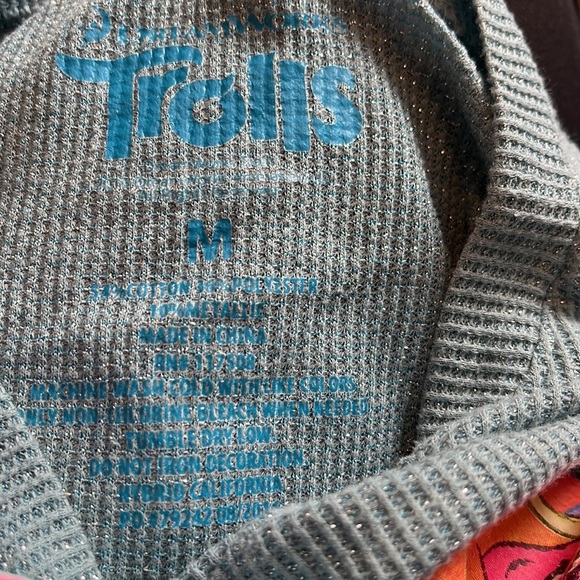 DreamWorks Tolls Girls Long Sleeve Shirt Size M - Picture 3 of 6